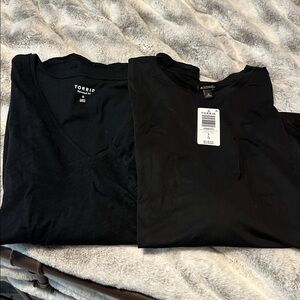 NWT Torrid Relaxed Fit Black T-Shirts, Size 0
